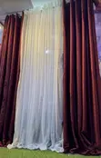 Pair of Curtains with Net - 3 Meters - 1