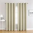 Royal Charcoal Eyelet Curtains (Set of 3) - 2