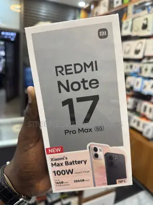 New Xiaomi Redmi Note 17 Pro Max 256GB Black