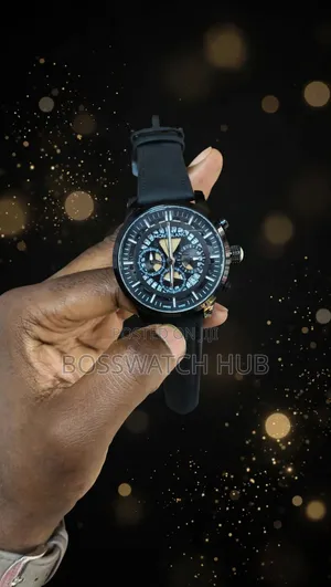 Montblanc Chronograph Watch - Black Leather