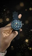 Montblanc Chronograph Watch - Black Leather - 1