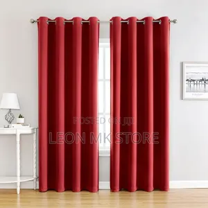 Modern Home Decor Plain Curtains (3pcs)