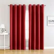 Modern Home Decor Plain Curtains (3pcs) - 1