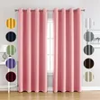 Modern Home Decor Plain Curtains (3pcs) - 2