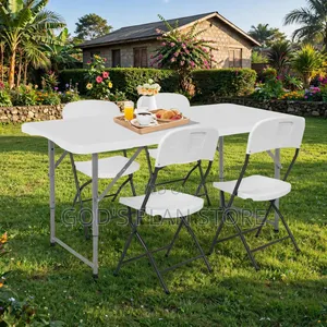 Home Picnic Outdoor Dining Foldable Table and Chairs