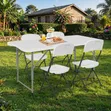 Home Picnic Outdoor Dining Foldable Table and Chairs - 1