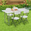 Home Picnic Outdoor Dining Foldable Table and Chairs - 2