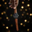 Patek Philippe Geneve Brown Leather Watch - 3