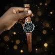 Patek Philippe Geneve Brown Leather Watch - 5