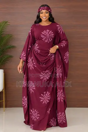 African Print Kaftan Two Piece Dress