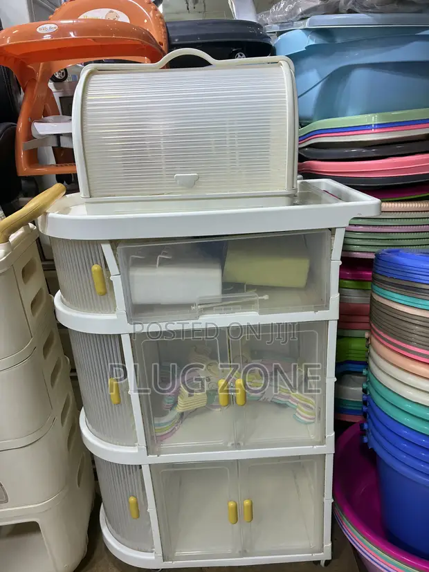 Multi-Layer Plastic Storage Cabinet - 1