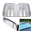 Universal Foldable Metallic Reflective Car Windshield Sun Shade - 1