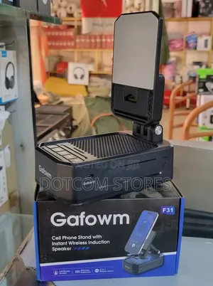 Gafowm F31 Cell Phone Stand with Wireless Induction Speaker