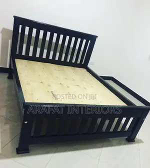 Beautiful Black Solid Wood Bed Frame