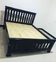 Beautiful Black Solid Wood Bed Frame - 1