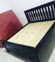 Beautiful Black Solid Wood Bed Frame - 2