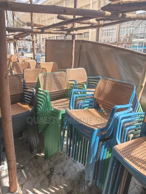 Blue Frame Plastic Chairs