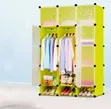Elegant Portable Plastic Wardrobe - Green - 1