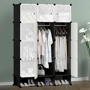 Multi-Door Plastic Clothes Cabinet