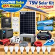 75W Clean Energy Solar System Full Kit - 2