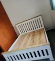 Beautiful Two-Tone Wooden Bed Frame - 2