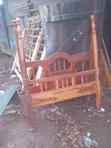 Used 4x6 Wooden Bed Frame - 2