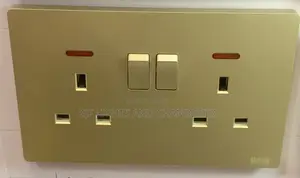 Wall Socket - Golden Double 13A