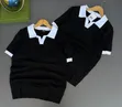 Sleeve Trim Design Knitted Shirt - 3