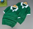 Sleeve Trim Design Knitted Shirt - 5