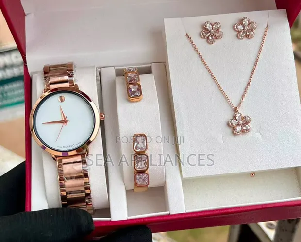 Movado Gold Stripes Watch Set - 1
