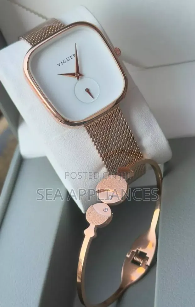 Viguer Ladies Watch Set with Earrings, Necklace & Bangle - 1