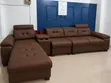 L-Shape 5 Seater Leather Sofa - 1