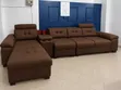 L-Shape 5 Seater Leather Sofa - 3