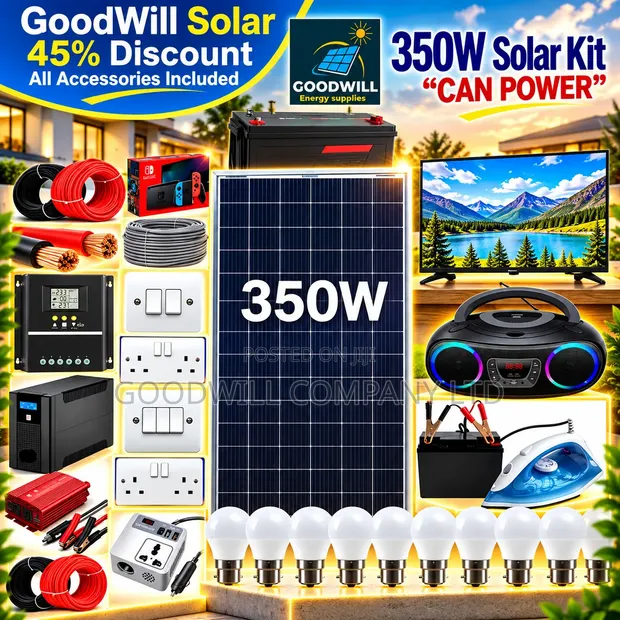350W Clean Energy Solar System Full Kit - 1