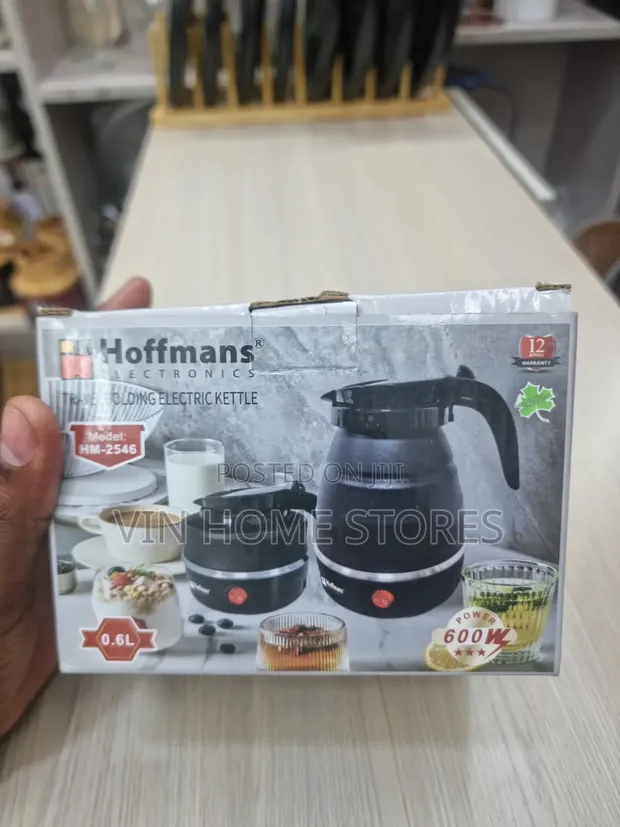 Hoffman Travel Foldable Electric Kettle 0.6L - 1