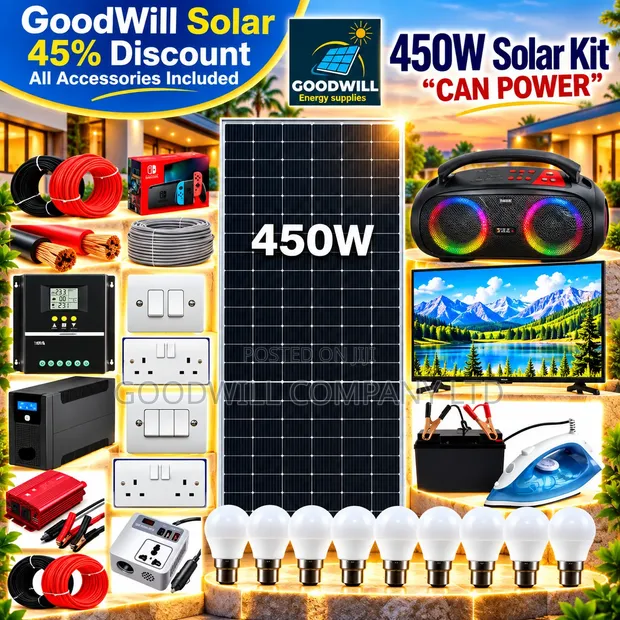 450W Clean Energy Solar System Full Kit - 1
