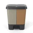 2-in-1 Dual Compartment Pedal Dust Bin - 1
