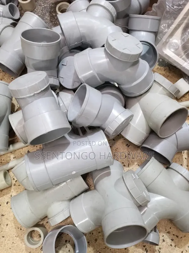 Gentex PVC Fittings: Bend & Tee Door, 4 Inch - 1