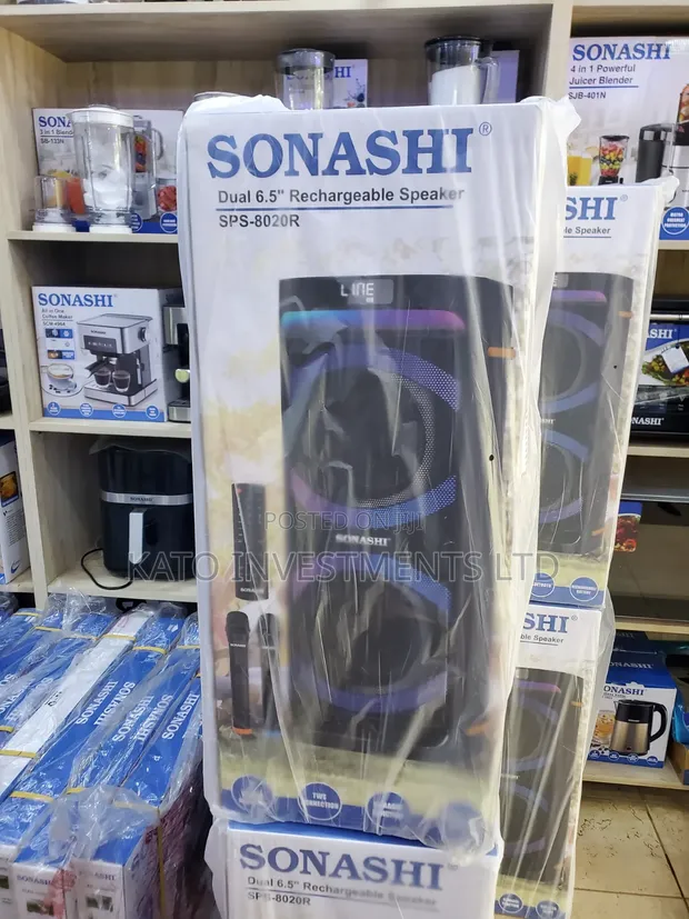 Sonashi SPS-8020R Dual 6.5-Inch Rechargeable Bluetooth Speaker - 1