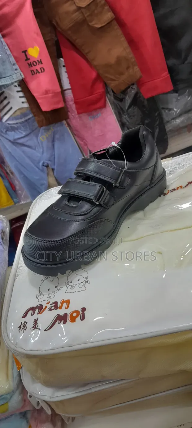 Original Boys' Black School Shoes - 1