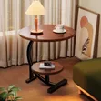 C-Shaped Sofa Side Table - 2 Layer - 2