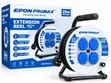EPON 25M Heavy-Duty Extension Reel (4 British Sockets) - 1