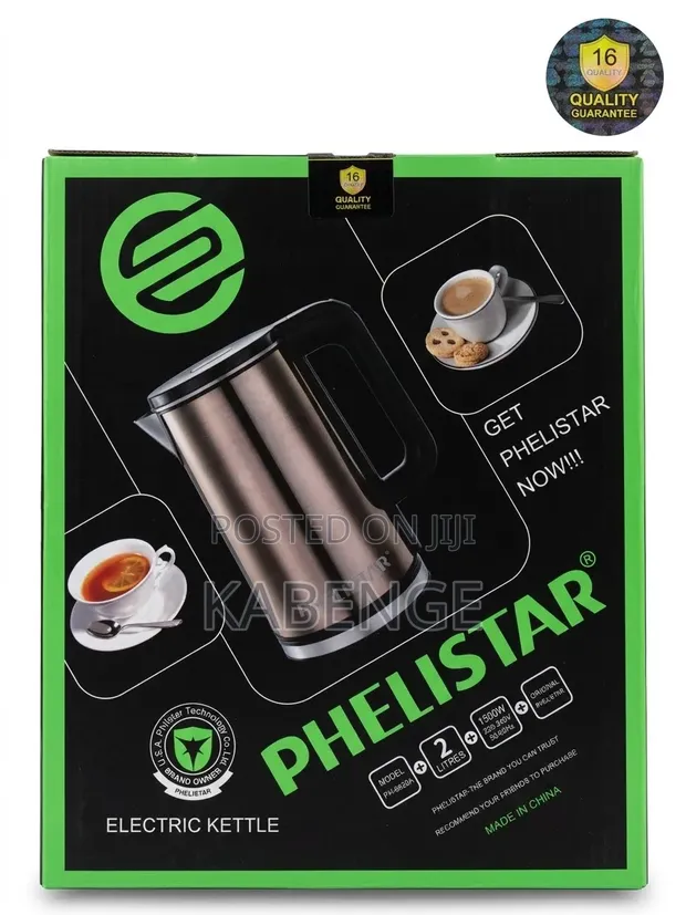 PHELISTAR PH-8820A 2L Electric Stainless Steel Kettle (1500W) - 1