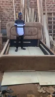 Wood-Mode 5x6 Bed Frame with Drawer and Ottoman - 2