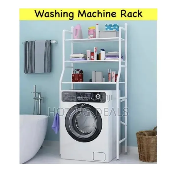 3-Layer Bathroom Storage Rack - White - 1