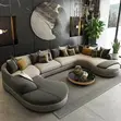 Simple L-Shape High Density Fabric Sofa - 2