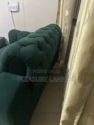 5-Seater Chesterfield Sofa Set with Sunflower Chair