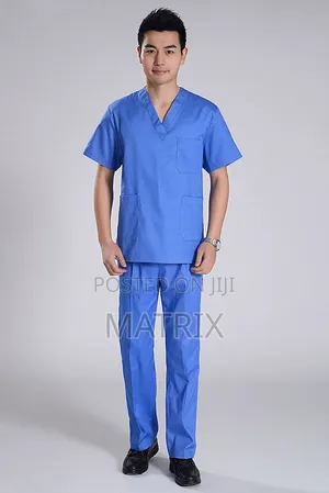 Medical Scrub Uniform Set - Sky Blue