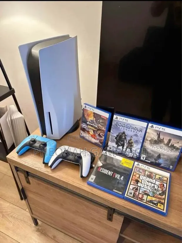PS5 Standard Bundle with 2 Controllers & Games - 1