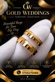 Noor-Ul-Saba Pure Silver & Gold Wedding/Engagement Rings - 1